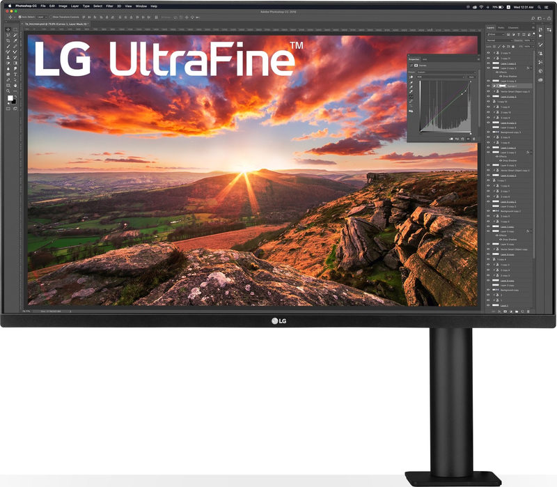 LG UltraFine 32UN880-B Ergo Monitor 80cm (31,5 Zoll) UHD, IPS, 5ms, HDMI, DisplayPort, USB-C, USB, Bild 4