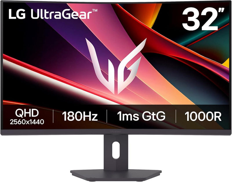LG UltraGear 32G600A-B 31.5 Zoll WQHD Curved VA LED 16:9 180 Hz Gaming Monitor, Bild 3