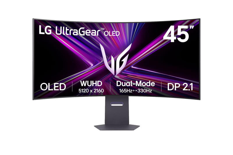LG UltraGear 45GX950A-B 44.5 Zoll WUHD Curved OLED 21:9 165 Hz Gaming Monitor, Bild 3