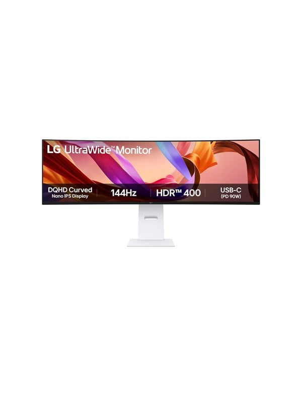 LG UltraWide 49U950A-W 49 Zoll DQHD Curved Nano IPS LED 32:9 144 Hz Office Monitor