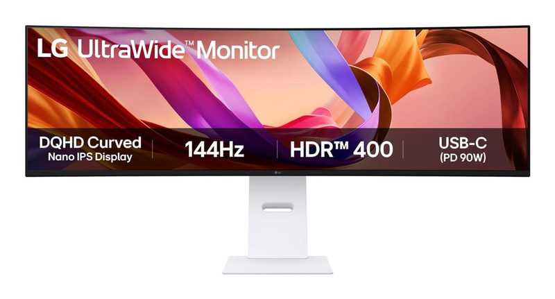 LG UltraWide 49U950A-W 49 Zoll DQHD Curved Nano IPS LED 32:9 144 Hz Office Monitor, Bild 2