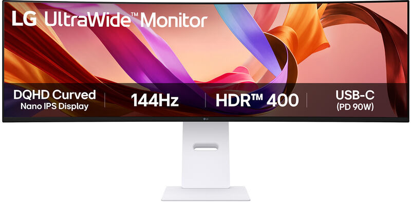 LG UltraWide 49U950A-W 49 Zoll DQHD Curved Nano IPS LED 32:9 144 Hz Office Monitor, Bild 3