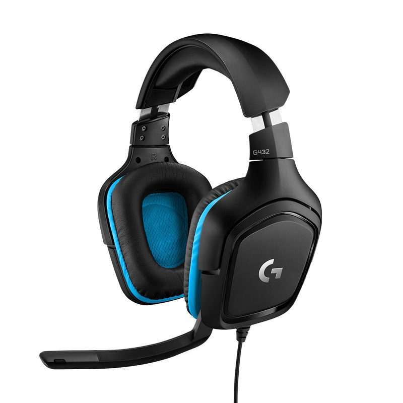 Logitech G432 Gaming Headset kabelgebunden Schwarz, Bild 2