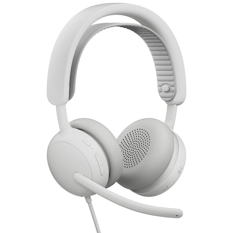 Logitech Zone Wired 2 for Business für Teams, USB-A/C, weiß
