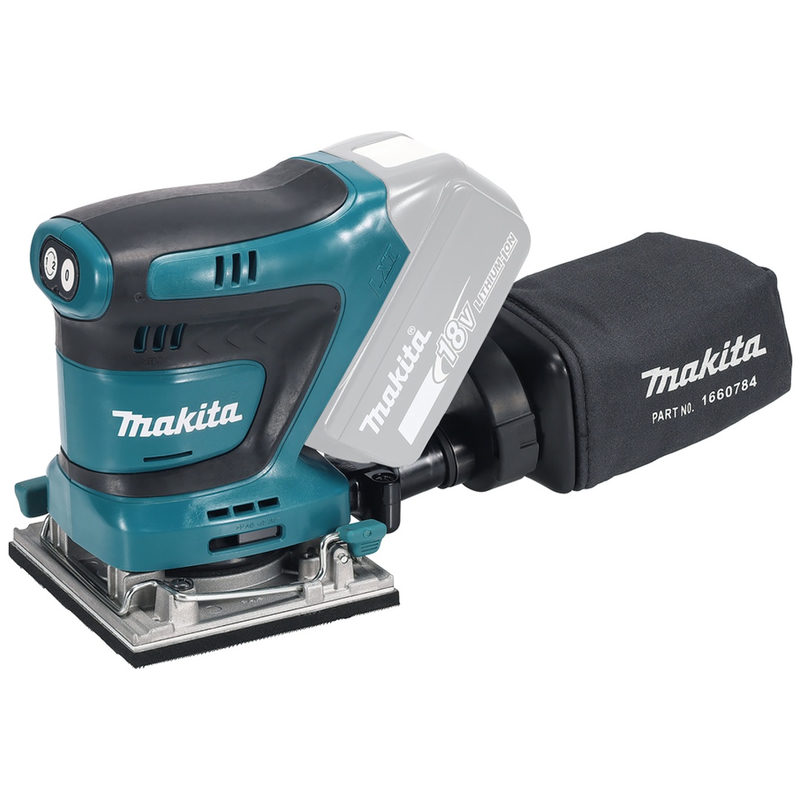Makita DBO484Z Akku-Schwingschleifer ohne Akku 18V 102 x 112mm Anzahl mitgelieferte Akkus 0, Bild 3