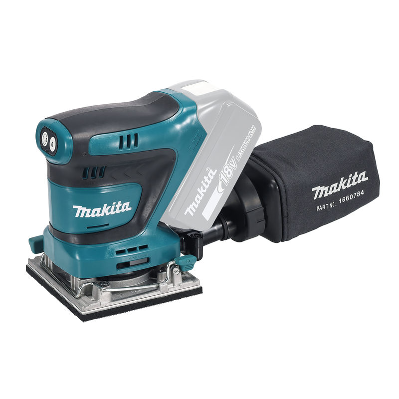 Makita DBO484Z Akku-Schwingschleifer ohne Akku 18V 102 x 112mm Anzahl mitgelieferte Akkus 0, Bild 4