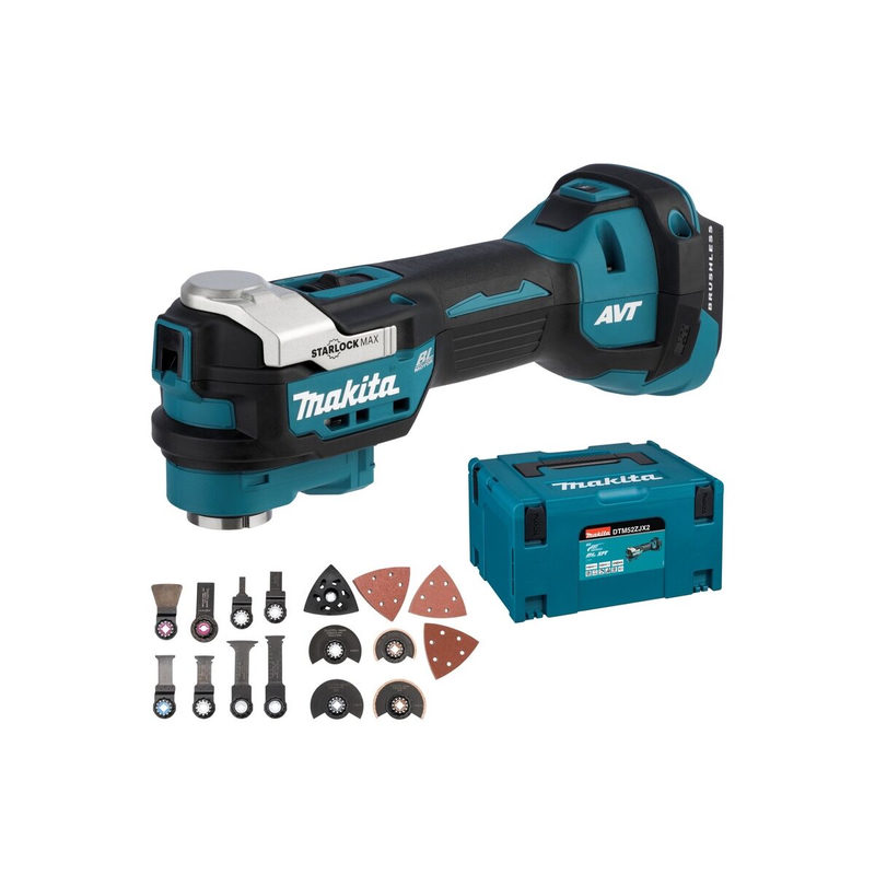 Makita DTM52ZJX2 Akku-Multifunktionswerkzeug bürstenlos, ohne Akku, ohne Ladegerät 18V Anzahl mitg, Bild 4