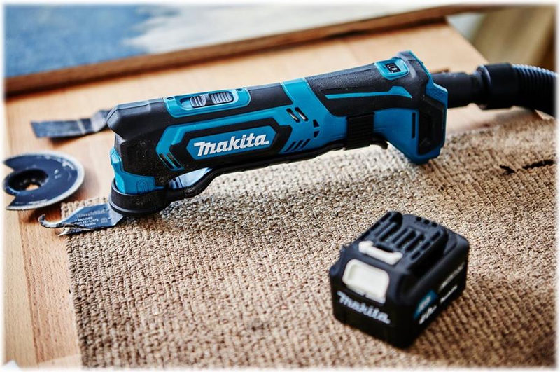 Makita TM30D - Mehrzweckwerkzeug mit Aufsätzen - schnurlos - 93 x 93 x 93 mm - 2 Akkus - 12 V (TM30DSMJX5), Bild 2