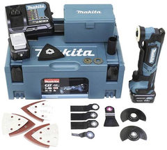Makita TM30D - Mehrzweckwerkzeug mit Aufsätzen - schnurlos - 93 x 93 x 93 mm - 2 Akkus - 12 V (TM30DSMJX5)