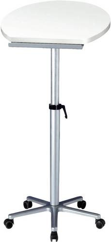 Maul Stehpult Silber 9304102 Farbe der Tischplatte: Weiß höhenverstellbar, rollbar max. Höhe: 120cm