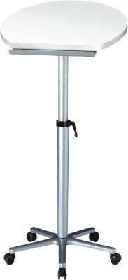 Maul Stehpult Silber 9304102 Farbe der Tischplatte: Weiß höhenverstellbar, rollbar max. Höhe: 120cm, Bild 3