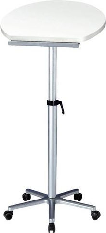 Maul Stehpult Silber 9304102 Farbe der Tischplatte: Weiß höhenverstellbar, rollbar max. Höhe: 120cm