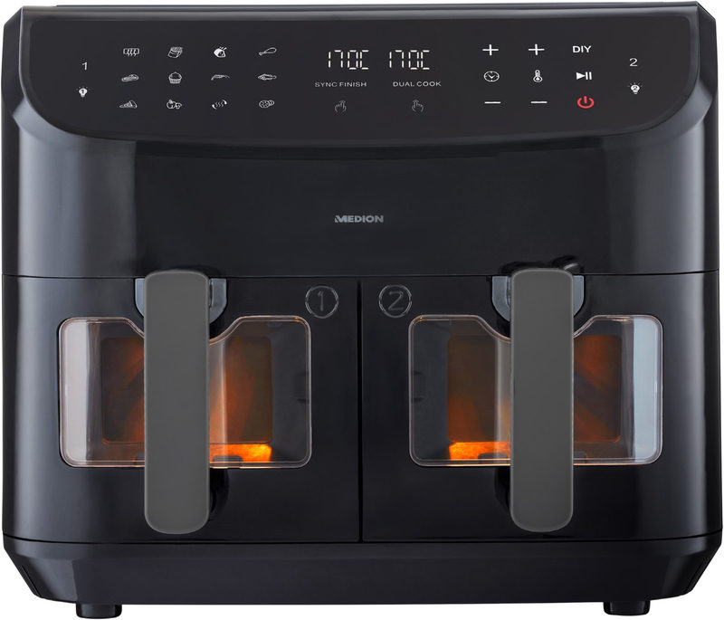 Medion Md 11760 Schwarz Heißluftfritteuse