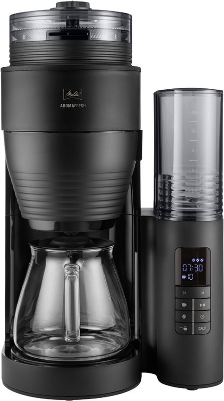 AromaFresh 1030-05 Filter-Kaffeemaschine mit integrierter Kaffeemühle schwarz