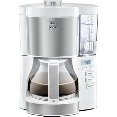 Melitta Look Timer 1025-07 Kaffeemaschine Weiß/Edelstahl 10 Tassen
