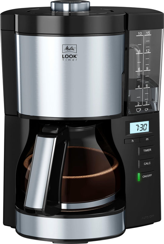 Melitta Look Timer 1025-08 Kaffeemaschine Schwarz/Edelstahl 10 Tassen, Bild 2