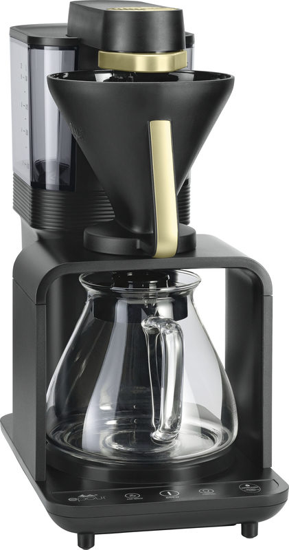 Melitta Filterkaffeemaschine epour 1024-11 Schwarz/Silber 1 l Kaffeekanne Papierfilter 1x4