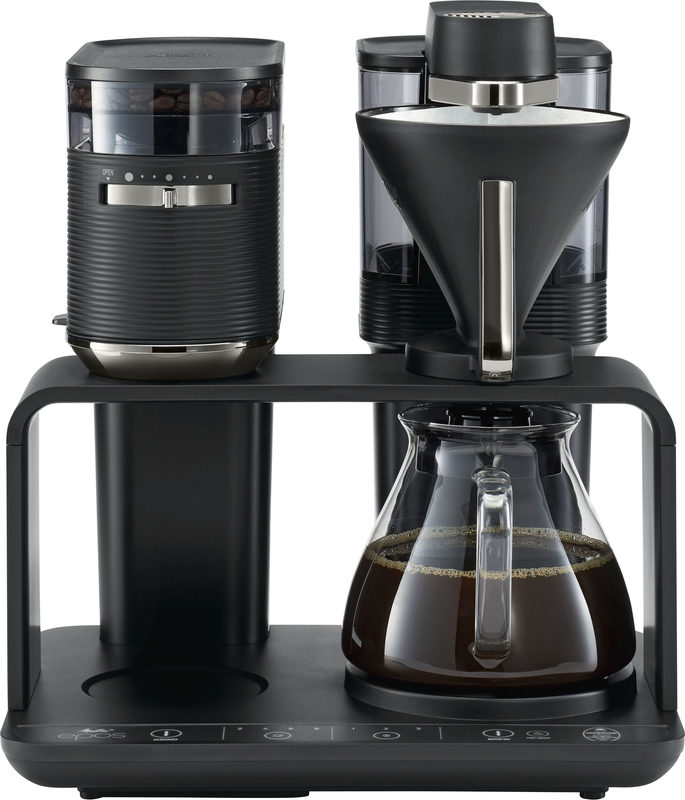 Melitta Kaffeemaschine mit Mahlwerk EPOS 1024 1 l Kaffeekanne Papierfilter 1x4 360rotierender Wasserauslauf