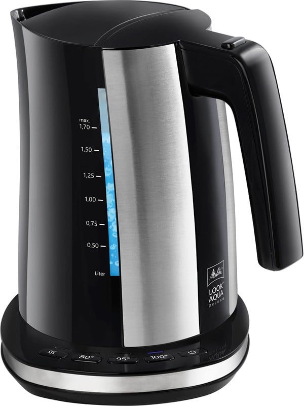 Melitta Wasserkocher Look Aqua 20 Deluxe Black - Schwarz - 2200 W