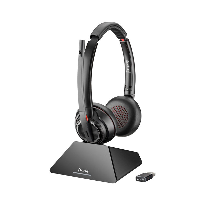 Poly Savi 8220 UC DECT 1880-1900 MHz USB-A-Headset, zertifiziert für Microsoft Teams, Bild 3