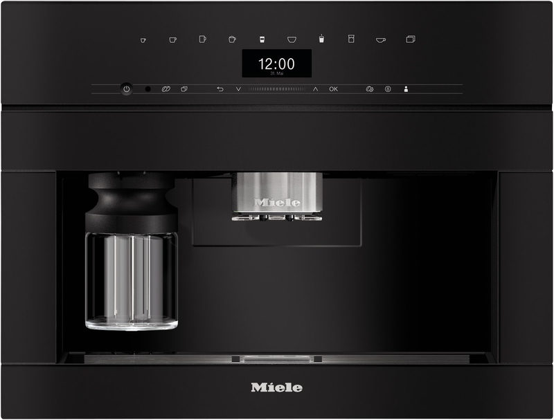 CVA 7440 Einbau-Kaffee-Vollautomat obsidianschwarz, Milchbehälter, Latte Macchiato/Cappuccino/Milchkaffee,