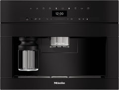 CVA 7440 Einbau-Kaffee-Vollautomat obsidianschwarz, Milchbehälter, Latte Macchiato/Cappuccino/Milchkaffee,