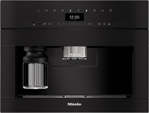CVA 7440 Einbau-Kaffee-Vollautomat obsidianschwarz, Milchbehälter, Latte Macchiato/Cappuccino/Milchkaffee,