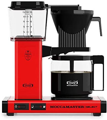 Moccamaster Kbg Select Filterkaffeemaschine, 1520 W, 1,25 Liter, Aluminium, Rot, Bild 3