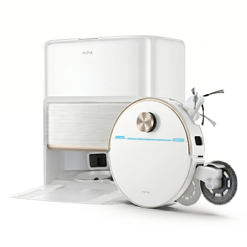 Mova V70 Ultra Complete Saugroboter mit Wischfunktion mit Vollautomatischer Basisstation weiß, Bild 2