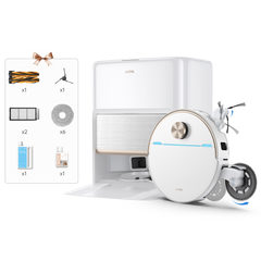 Mova V70 Ultra Complete Saugroboter mit Wischfunktion mit Vollautomatischer Basisstation weiß
