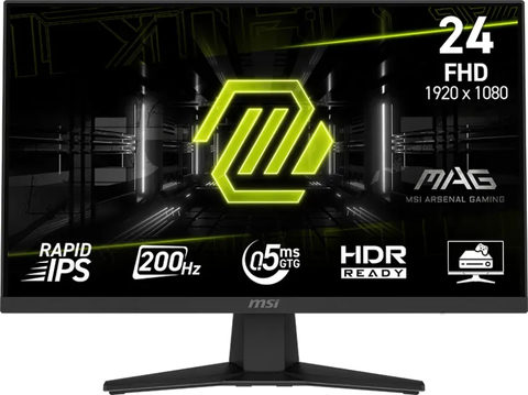 MSI MAG 244F 23.8 Zoll Full HD Rapid IPS Gaming Monitor 200 Hz Gaming Monitor 16:9 DP/HDMI