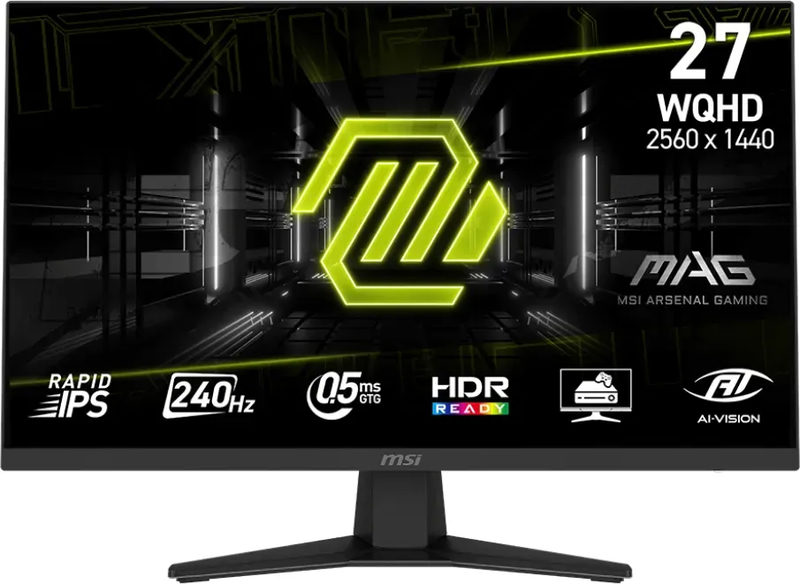 MSI MAG 274QFDE X24 27 Zoll QHD Rapid IPS Gaming Monitor 240 Hz 16:9 DP/HDMI, Bild 2