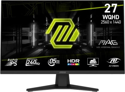 MSI MAG 274QFDE X24 27 Zoll QHD Rapid IPS Gaming Monitor 240 Hz 16:9 DP/HDMI