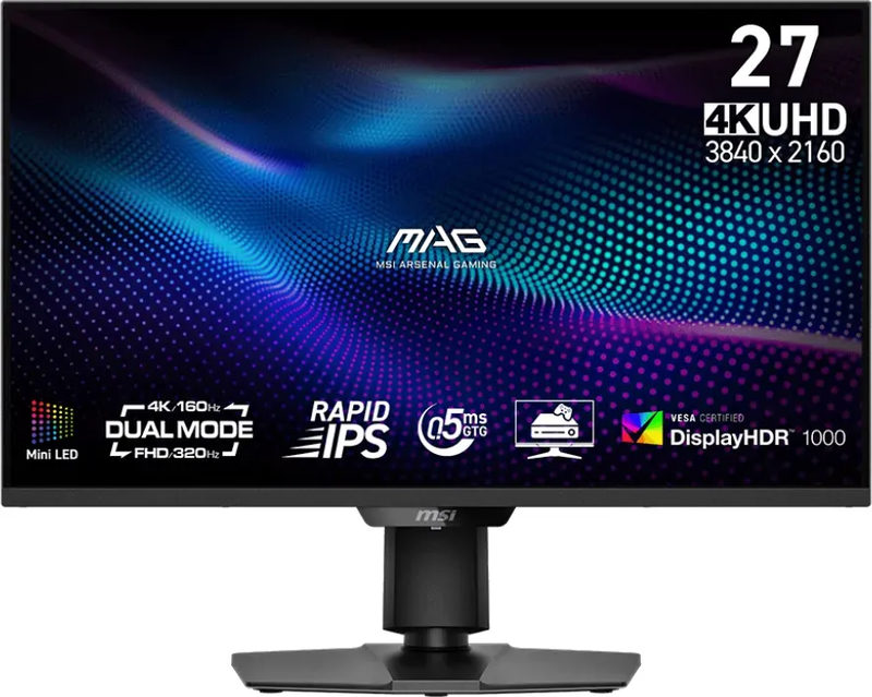 MSI MAG 274UPDFDE E16M 27 Zoll 4K (UHD) DualMode Rapid IPS miniLED 16:9 160 Hz Gaming Monitor, Bild 4
