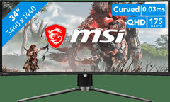 MSI MAG 341CQPDE Curved Gaming Monitor 86.82cm (34.18)
