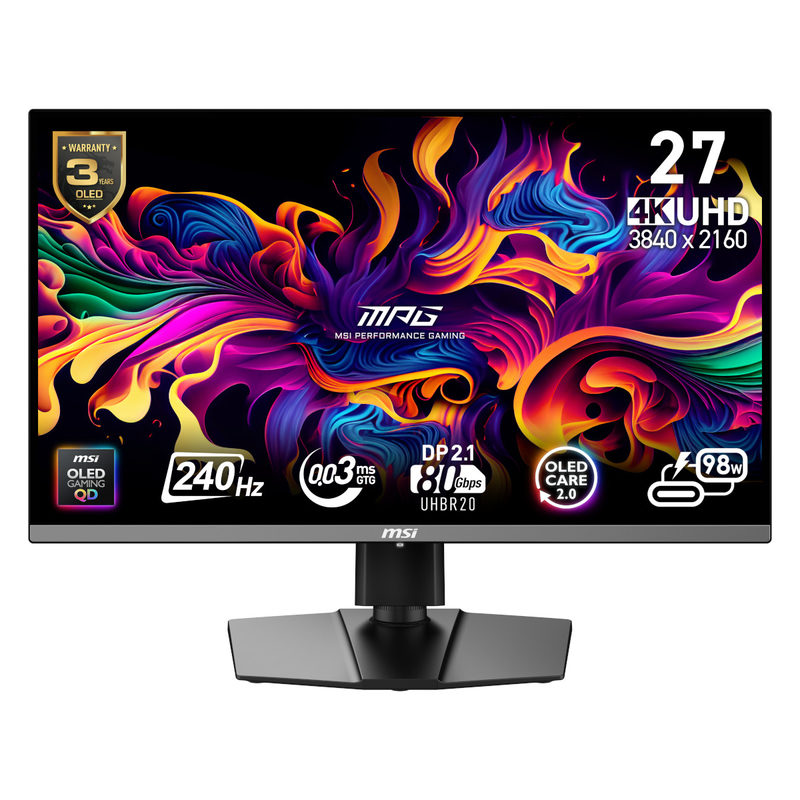 MSI MPG 272URXDE 26.5 Zoll 4K (UHD) QD-OLED Panel 16:9 240 Hz Gaming Monitor, Bild 2