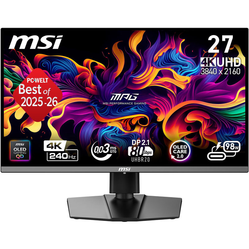 MSI MPG 272URXDE 26.5 Zoll 4K (UHD) QD-OLED Panel 16:9 240 Hz Gaming Monitor, Bild 3