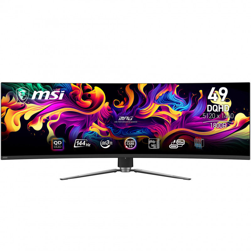 MSI MPG 491CQPDE QD-OLED 49 Zoll DQHD QD-OLED Panel 32:9 144 Hz Curved Gaming Monitor, Bild 4
