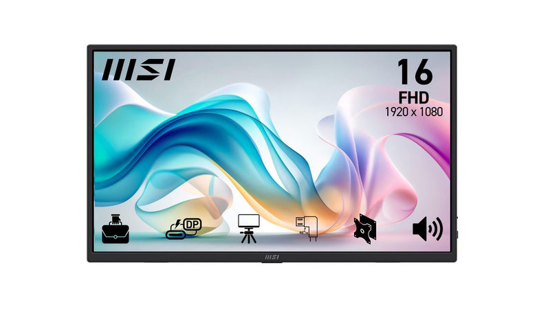 MSI Pro MP165DE E6 15.6 Zoll Full HD IPS Mobiler Monitor 60Hz 16:9 HDMI/2x USB-C mit Kickstand, Bild 5