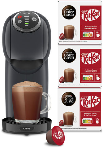 NESCAFÉ Dolce Gusto Kapselmaschine KP340B Genio S Plus, Drehregler, Espresso-Boost inkl. 3 Pakete Nescafé