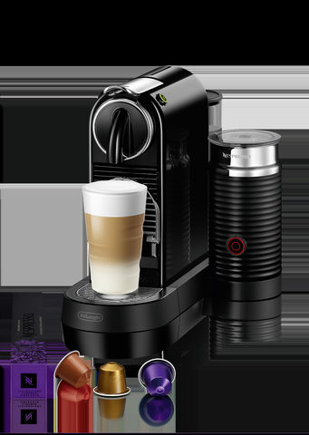 De'Longhi EN 267.BAE Nespresso CitiZ - Kaffeemaschine mit Milchaufschäumer - 19 bar - Schwarz