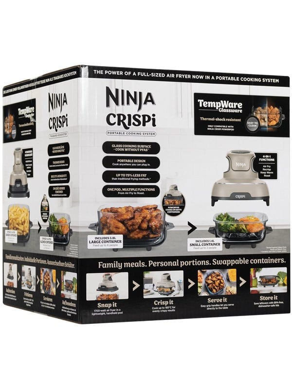 Ninja CRISPi 4-in-1 FN101EUGY Heißluftfritteuse 3,8 L stone