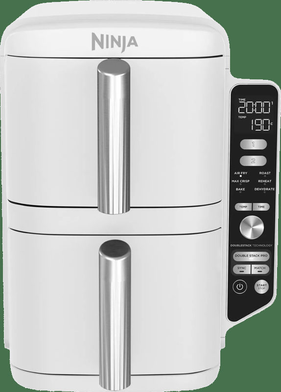 Ninja Double Stack XL 2-Ebenen Heißluftfritteuse 9,5 L - SL400EUWH