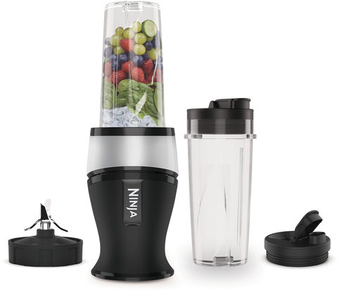 Ninja Nutri Slim QB3001EUS Standmixer, schwarz/silber
