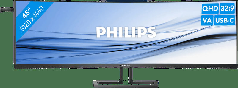 PHILIPS 113,03cm 44.5 5120x1440 VA Curved Monitor [Energieklasse G] (45B1U6900C/00), Bild 2