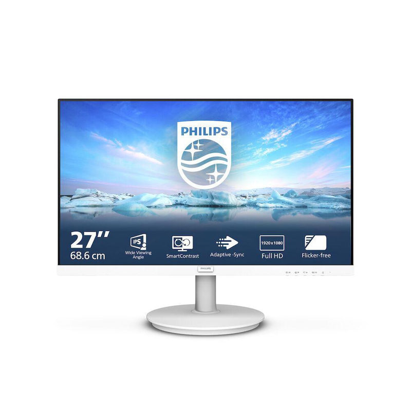 Philips 271V8AW 27 Zoll FHD Monitor, Lautsprecher (1920x1080, 75 Hz, VGA, HDMI) Weiss, Bild 3