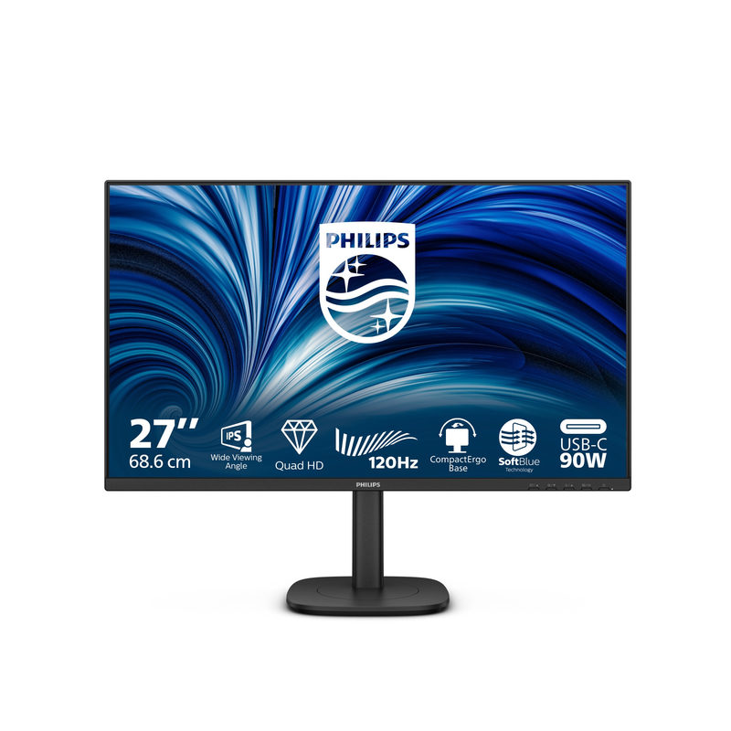 Philips 27B2U3601 27 Zoll QHD IPS Office Monitor 16:9 120 Hz DP/HDMI/USB-C PD90W/LAN Docking, Bild 2