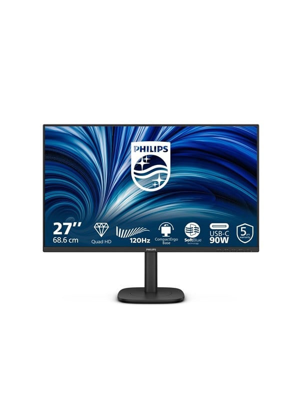 Philips 27B2U3601 27 Zoll QHD IPS Office Monitor 16:9 120 Hz DP/HDMI/USB-C PD90W/LAN Docking, Bild 3