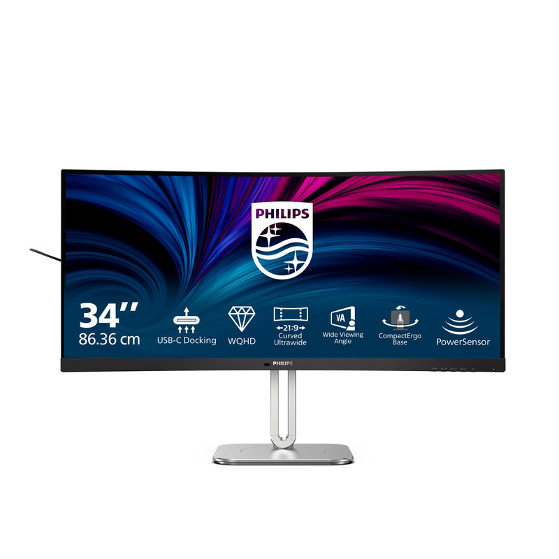 Philips 34B2U5600C 34 Zoll UWQHD 3D Curved VA LED 21:9 120 Hz Office Monitor