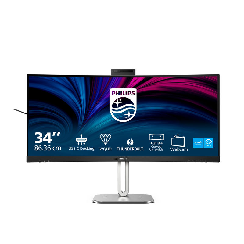 Philips 34B2U6603CH 34 Zoll UWQHD Curved VA LED 21:9 120 Hz Office Monitor, Bild 3